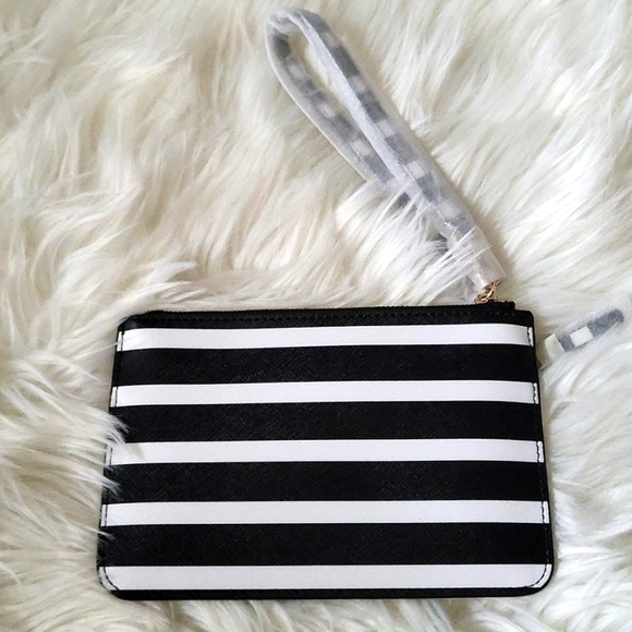 kate spade Shore Street Sailing Stripe Tinie black and white NWT - Picture 3 of 8